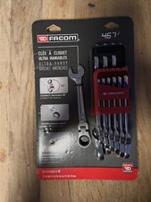 JEU DE 10 CLÉS MIXTES À CLIQUET ARTICULÉES + ÉTUI POCKET 8 À 19 mm FACOM |...