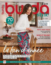 BURDA STYLE 252 CELEBRONS LA FIN D'ANNEE NOIR ET BLANC UN DUO CLASSIQUE