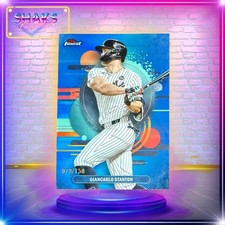 2025 Topps Finest - Uncommon Giancarlo Stanton #105 Blue Refractor /150