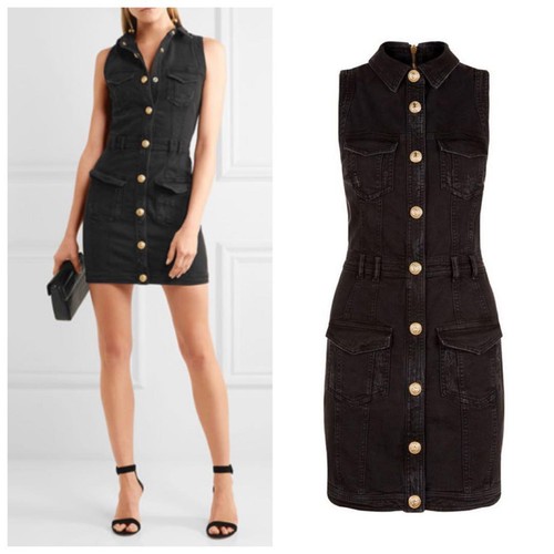 Mini robe jean - robe, balmain