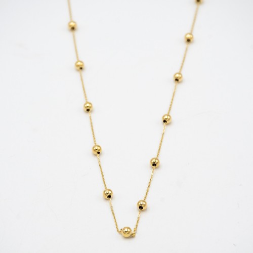 Collier jaune 18 carats - en,