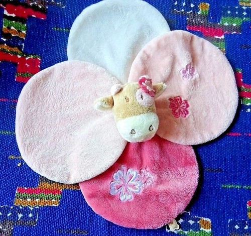 Doudou plat noukies vache - plat,