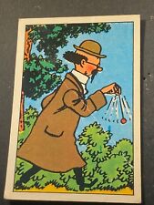 Rare et authentique vignette Tintin BP 1972 Professeur Tournesol Zonnebloem