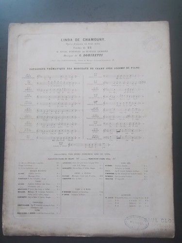 Partition ancienne piano - , &