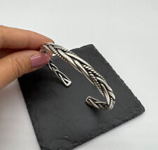 Bracelet manchette jonc Viking argent