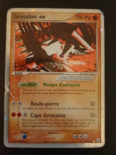 Carte pokémon groudon - pokémon,