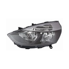 Compatible avec  PHARE DROIT CLIO 2012 AVEC PROTECTEUR MOTEUR. NOIR AVEC BORD IN