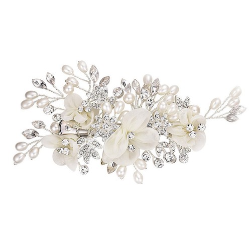 Fleur barrette cheveux - fleur, broche