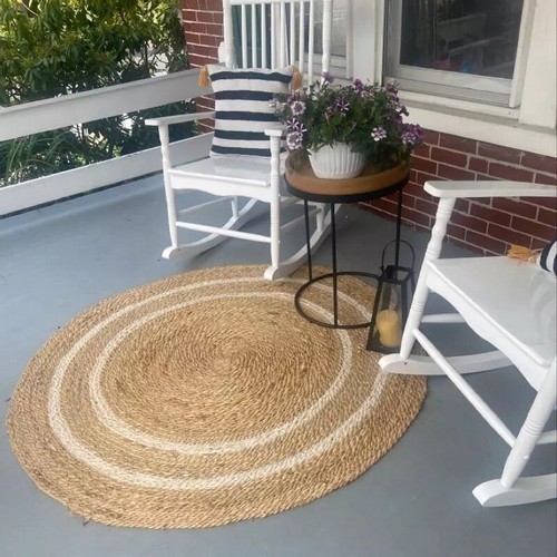 Tapis jute rond naturel - tapis,