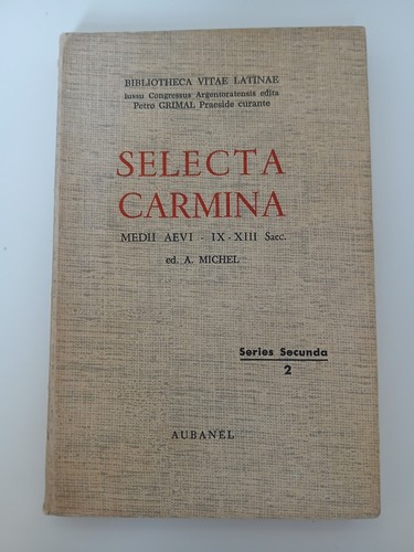 Livre ancien selecta carmina - livre, ancien,