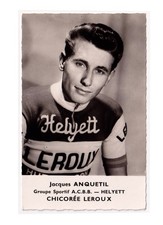 Photo "La Chicorée Leroux" 1959 :  Jacques ANQUETIL
