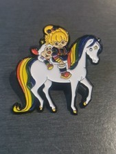 RAINBOW BRITE BLONDINE AU PAYS DE L'ARC EN  CIEL pin Badge Patch New 