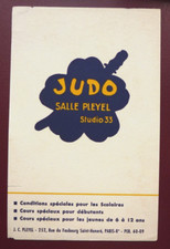 BUVARD - JUDO SALLE PLEYEL STUDIO 33 PARIS 8e - SPORT - ILLUSTRATEUR -