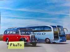 AUTOCAR MERCEDES 51  ANS 3500 BUS DE 1950  PHOTO DE PRESSE MERCEDES A 100 ANS