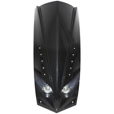 FACE AV SCOOT ADAPTABLE PEUGEOT 50 LUDIX NOIR BRILLANT DOUBLE OPTIQUE AVEC LEDS