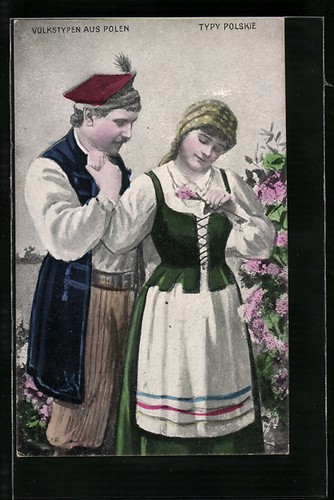 Carte postale typy polskie - postale,