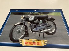 Motobécane D52 1966 fiche carte moto passion collection Atlas