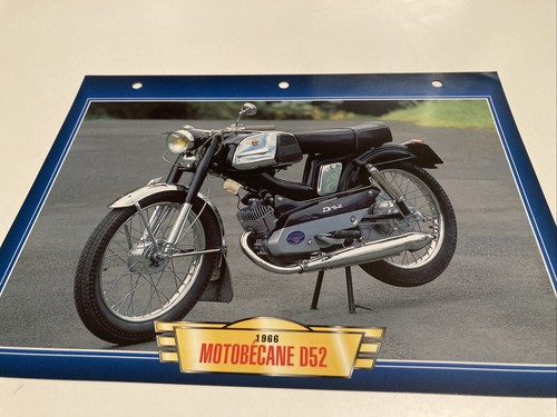 Motobécane d52 1966 fiche - 1966,