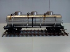 Échelle O, tank car wagon citerne américain en laiton 2 Rails .
