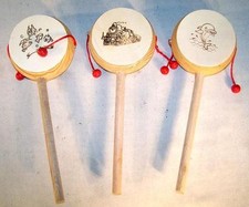 Chinese wooden drums old - drums,