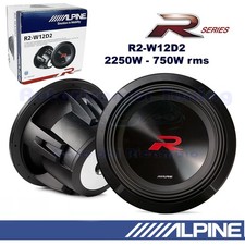 Subwoofer ALPINE R2-W12D2 12" 30Cm 2250W 750Wrms Double Bobine 2+2 Ohm