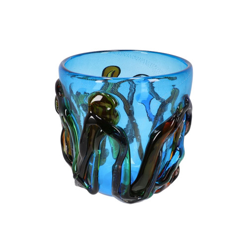 Vase coloré verre - vase, soufflé