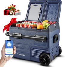 45L Glaciere Electrique, Bi-Zonal, Glaciere a Compression Avec APP, Chargement P