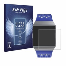 6 Pièces Savvies Film Protection Ecran pour Fitbit Ionic Film Protecteur Clair