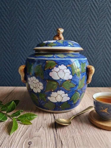 Vase porcelaine avec couvercle - vase,