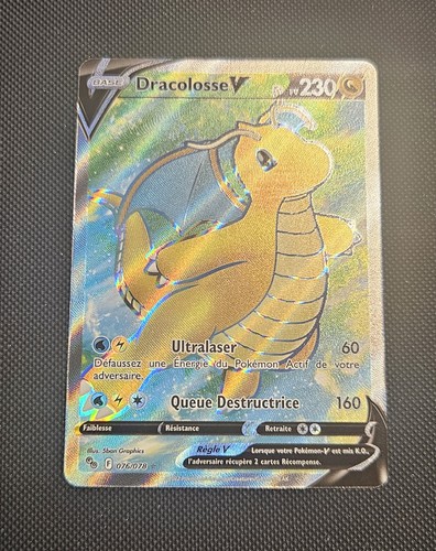 Carte pokémon dracolosse - pokémon, v