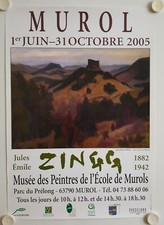 Affiche Jules Emile ZINGG 2005 Exposition Musée de MUROL