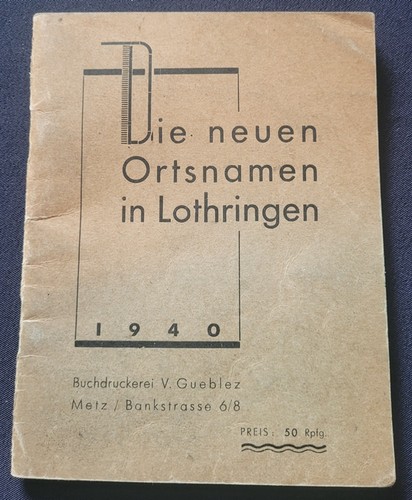 Die neuen ortsnamen - , in