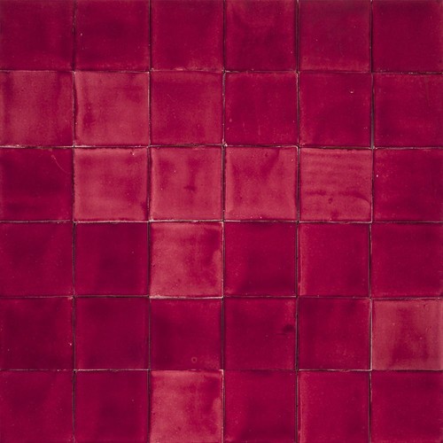 Carreaux unicolores rouges