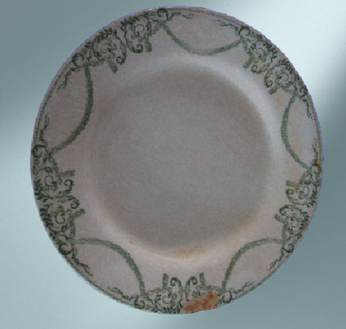 Assiette plate 19eme - plate,