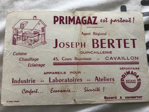Publicité ancienne primagaz - ancienne,