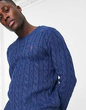 Pul Ralph Lauren Torsadé Bleu