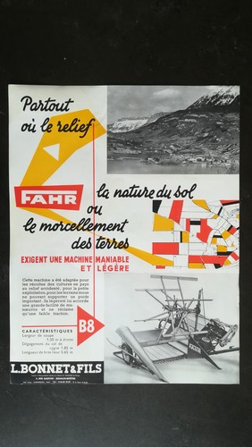 Brochure moissonneuses fahr - moissonneuses,
