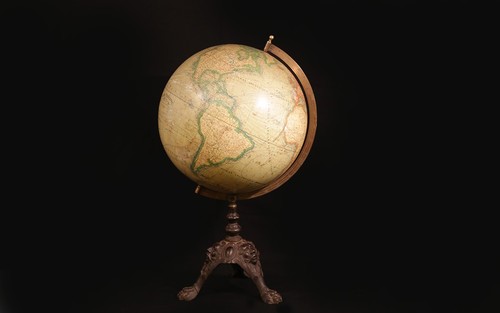 Globe terrestre xixème - globe,