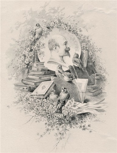 Gravure burin libraire - au,
