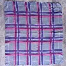 Foulard vintage en soie mauve