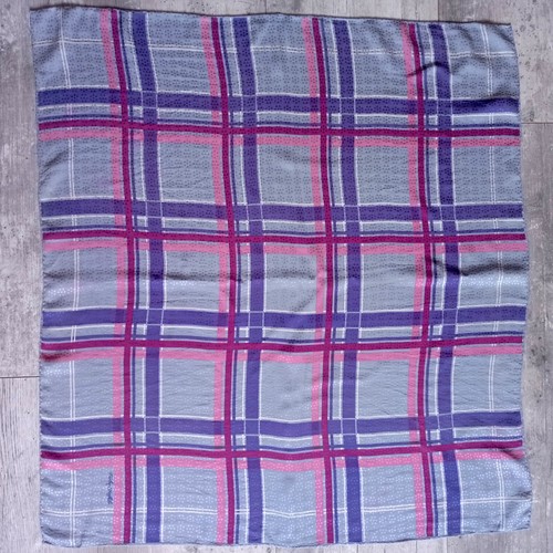 Foulard vintage soie mauve - soie,