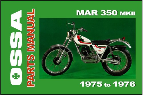 Ossa parts manual mar - ossa, trials