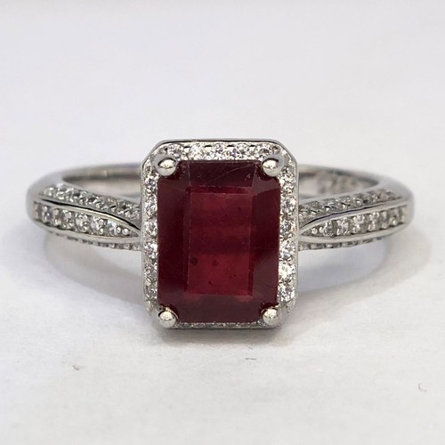Bague octogonale argent - bague,