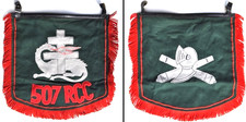 Fanion Flamme de trompette du 507e Régiment de Chars de combat
