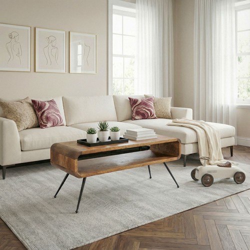 Table basse bois - basse, mangue