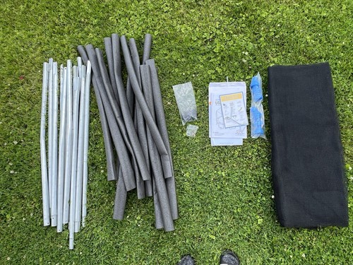 Trampoline enclosure net poles - enclosure,