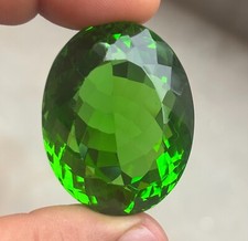 155 CT Vert Péridot Certifié Naturel Translucide Ovale Coupe Ample Gemme Big
