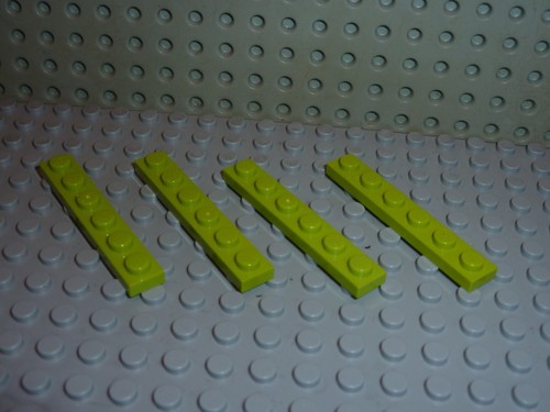 Lego lime plate - x,