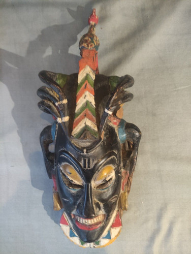Ancien masque africain - africain, gouro