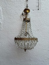 Lustre montgolfière à pampilles